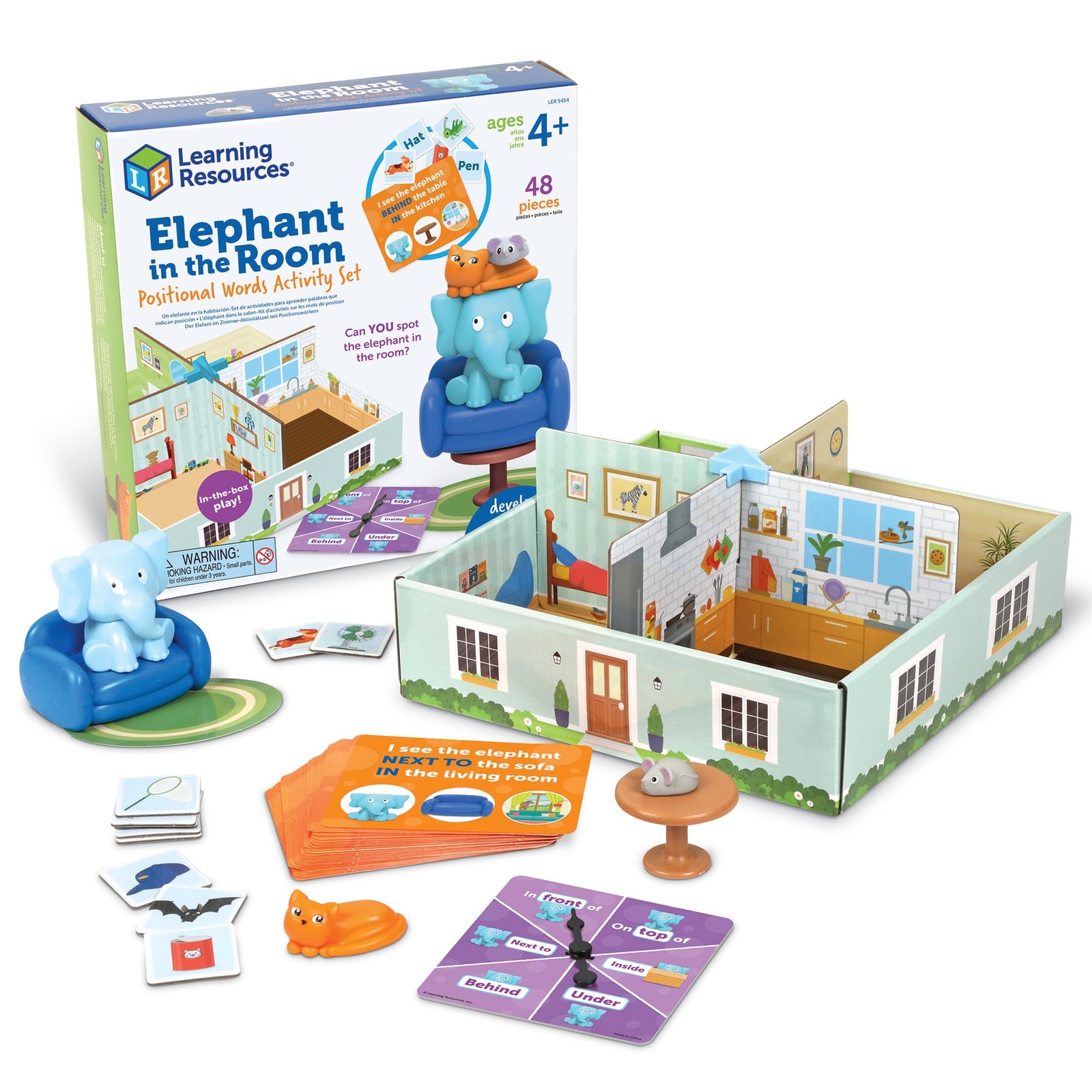 Learning Resources Elephant in the Room Positional Words Activity Set