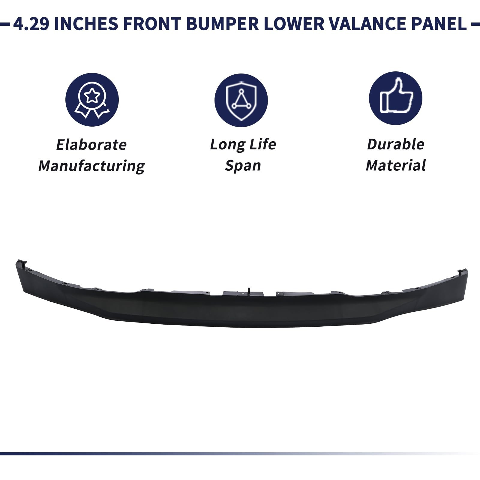 4.29 inches Front Bumper Lower Valance Panel PC3Z-17626-BA PC3Z17626BA Compat…