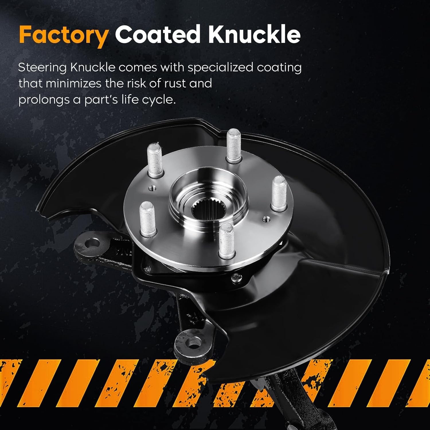 Front Right Steering Knuckles Wheel Bearing Hub Assembly Fit for Honda Civic 1.3