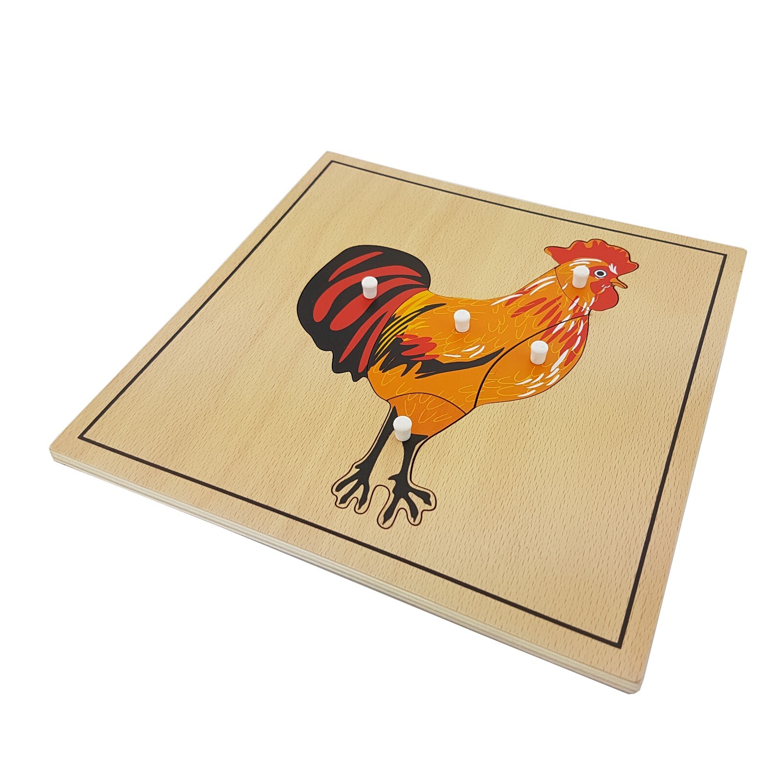 Rooster Puzzle – MONTESSORI BIOLOGY / ZOOLOGY MATERIALS