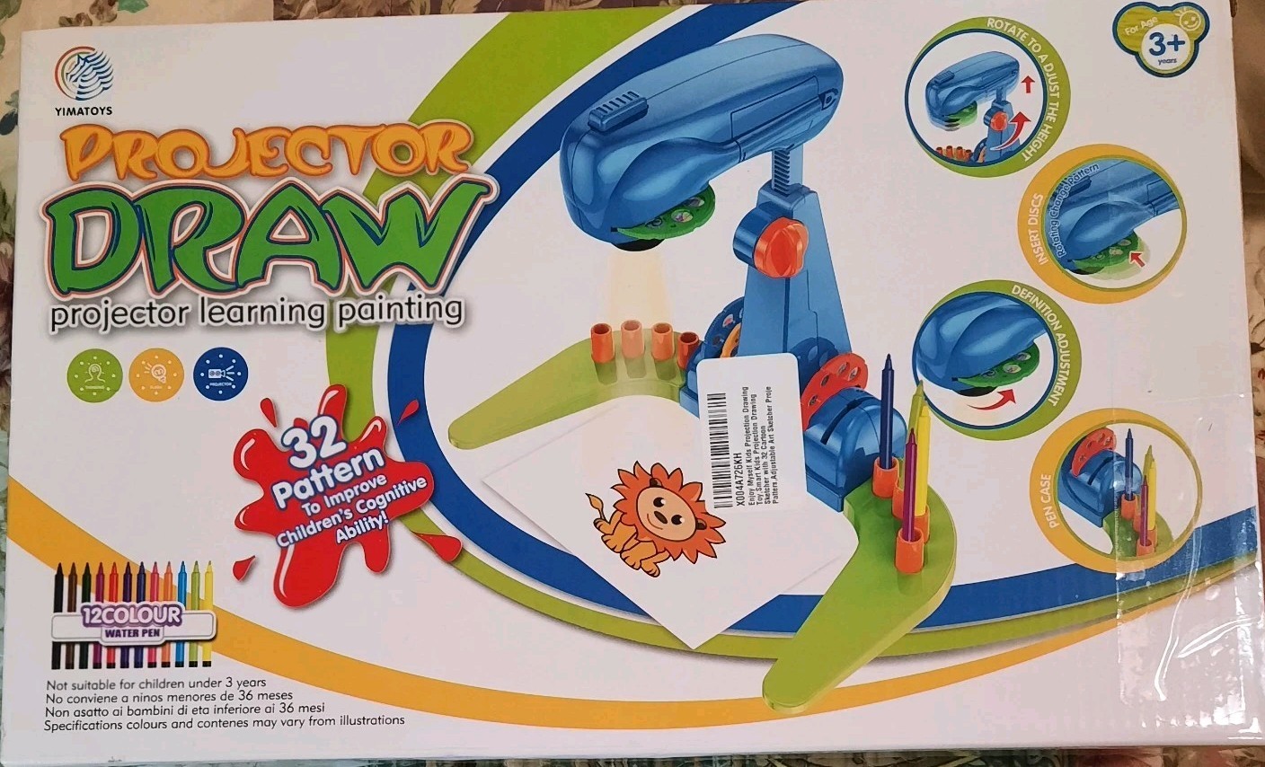 Projector Draw Children’s Learning and Painting Fun