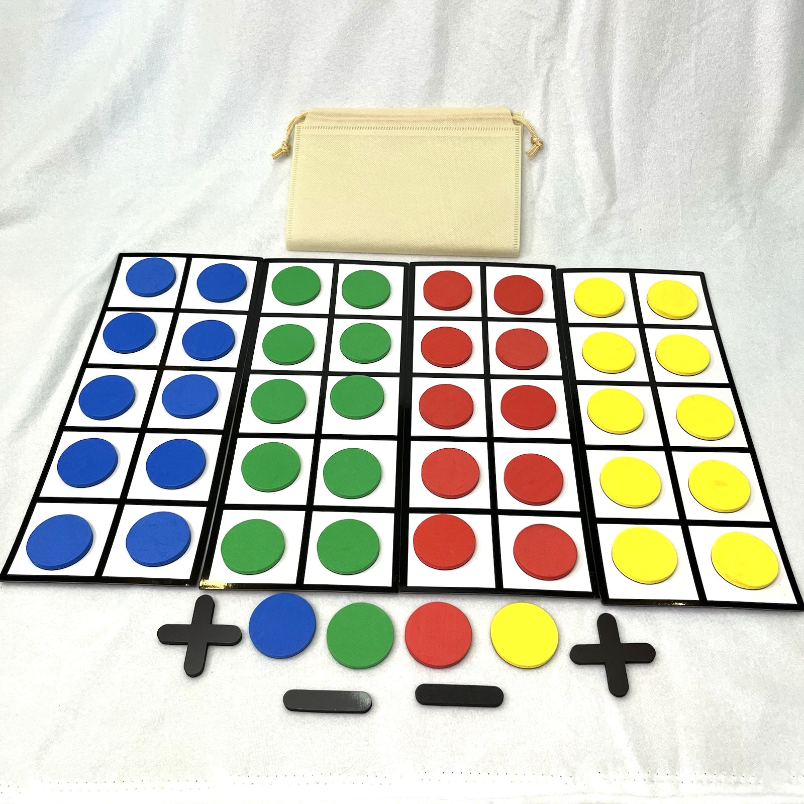 Opret Giant Magnetic Ten Frame Set with Counters – 52 Pieces Math Manipulative