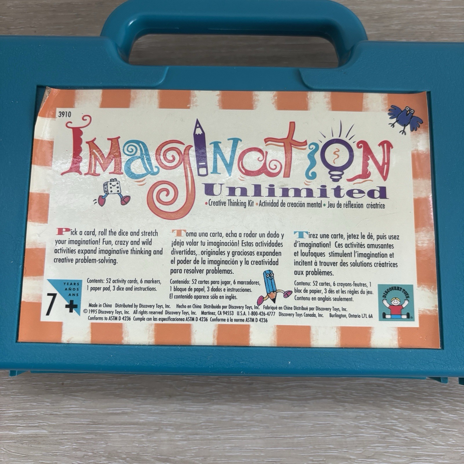 Discovery Toys Imagination Unlimited Creative Thinking Kit VTG 1995 Homeschool