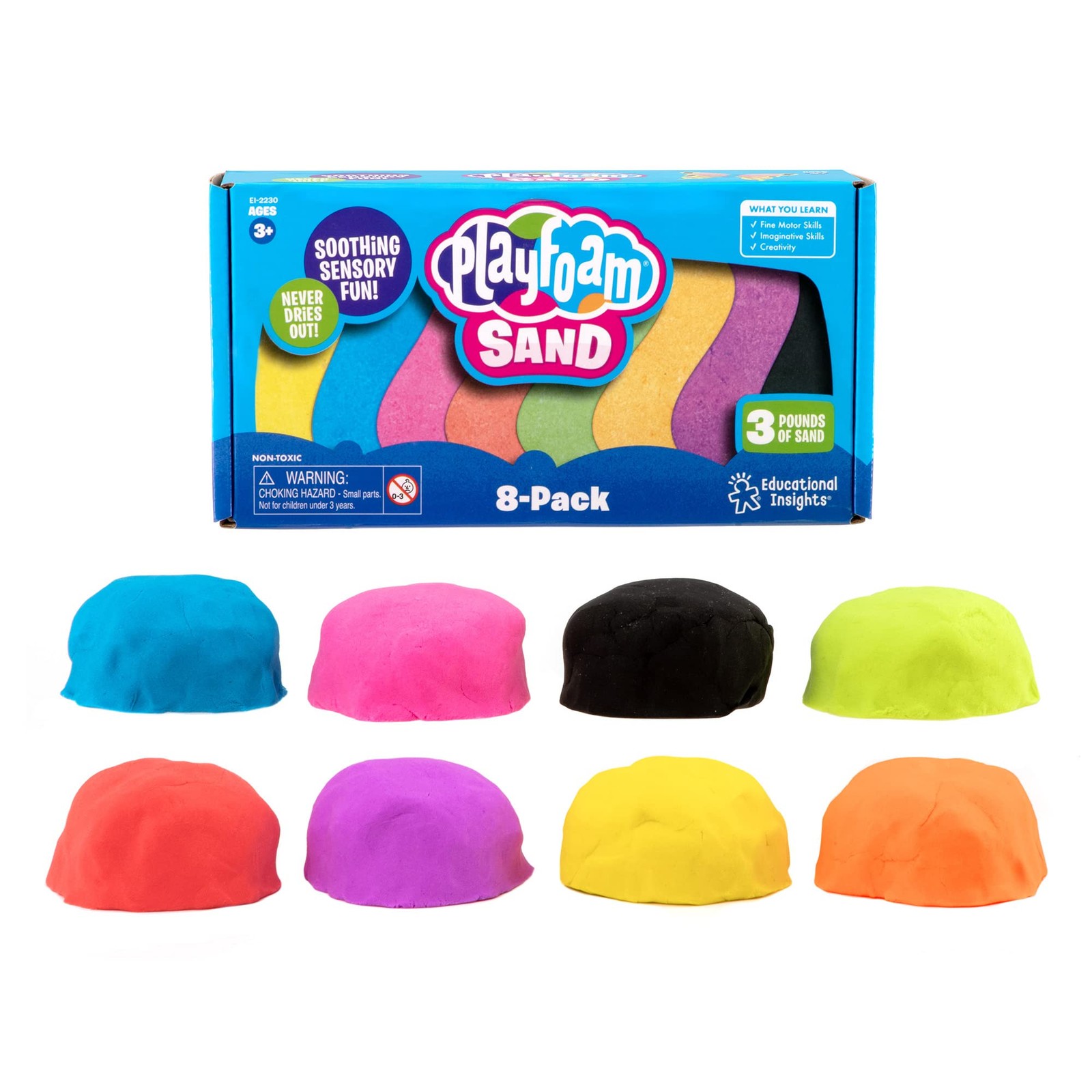Educational Insights Playfoam Sand 8-Pack – Play Sand For Senso Toy