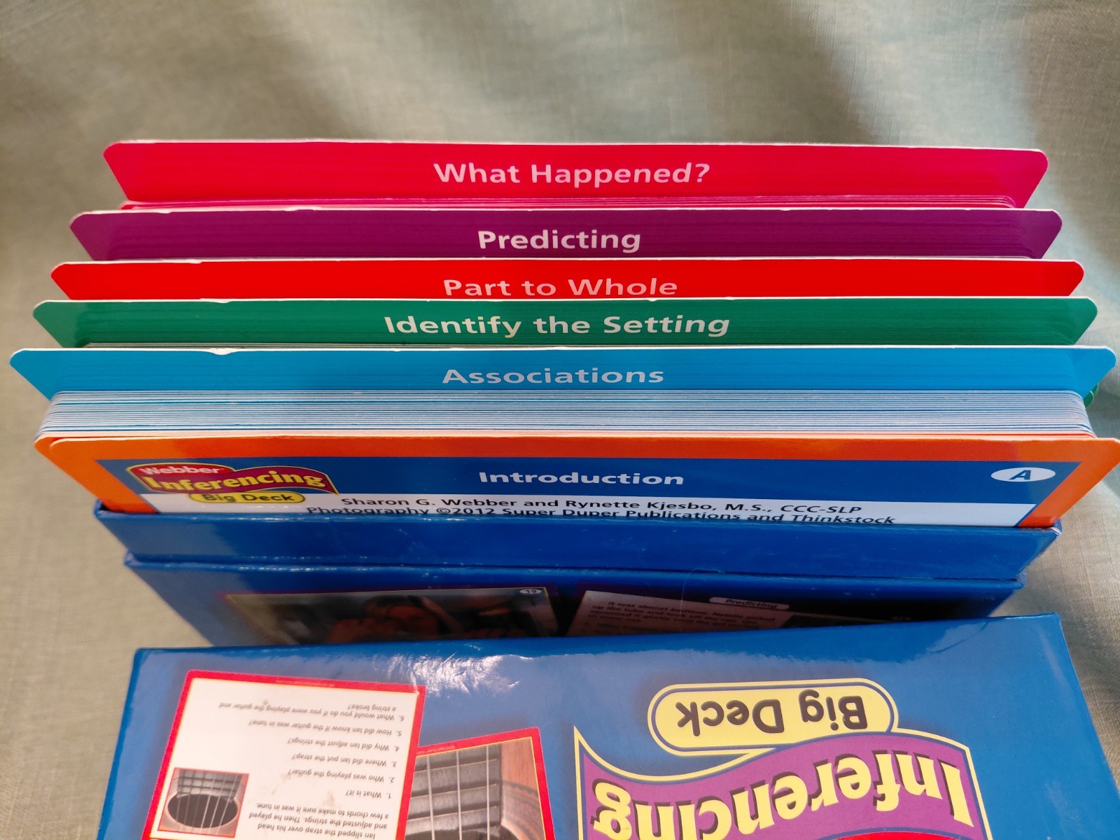 Super Duper Publications Webber Inferencing Big Deck Cards BIG-234 Ages 5+ Kids