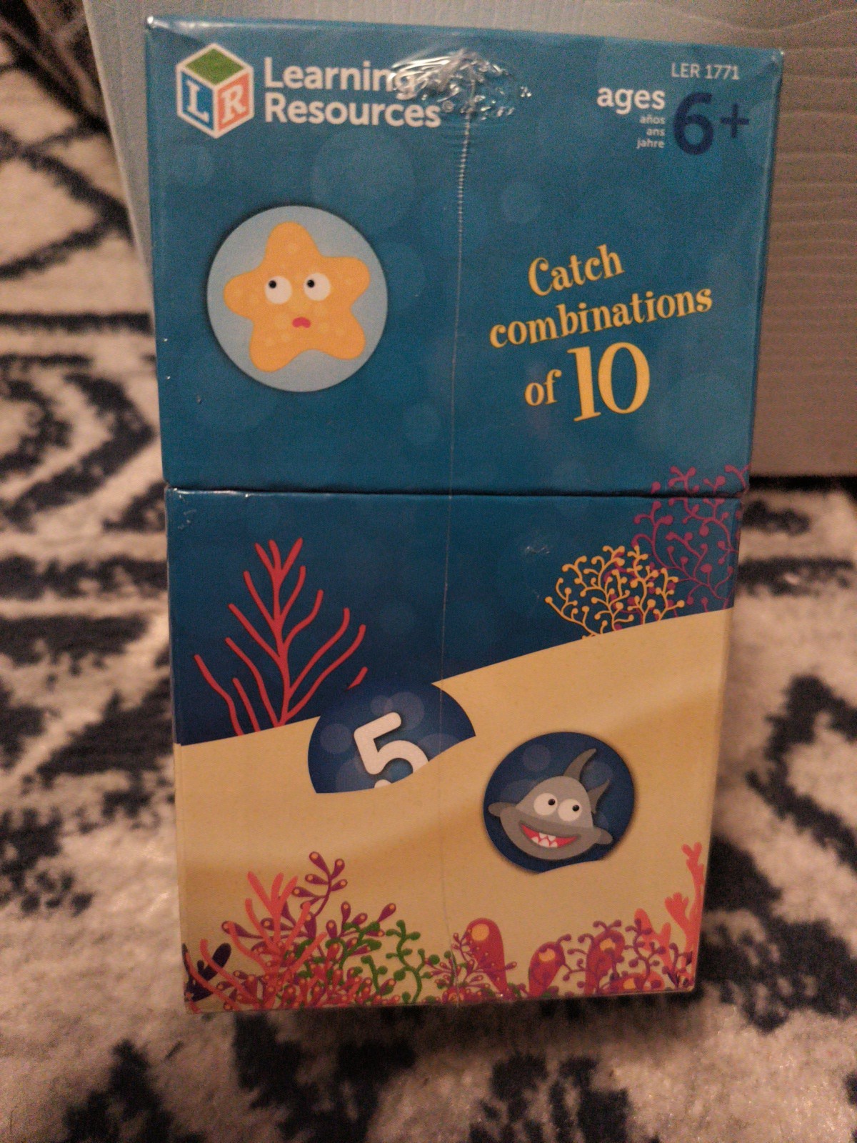 Learning Resources I Sea 10! Game Grades 1+ (LER1771) Math Game Sealed New