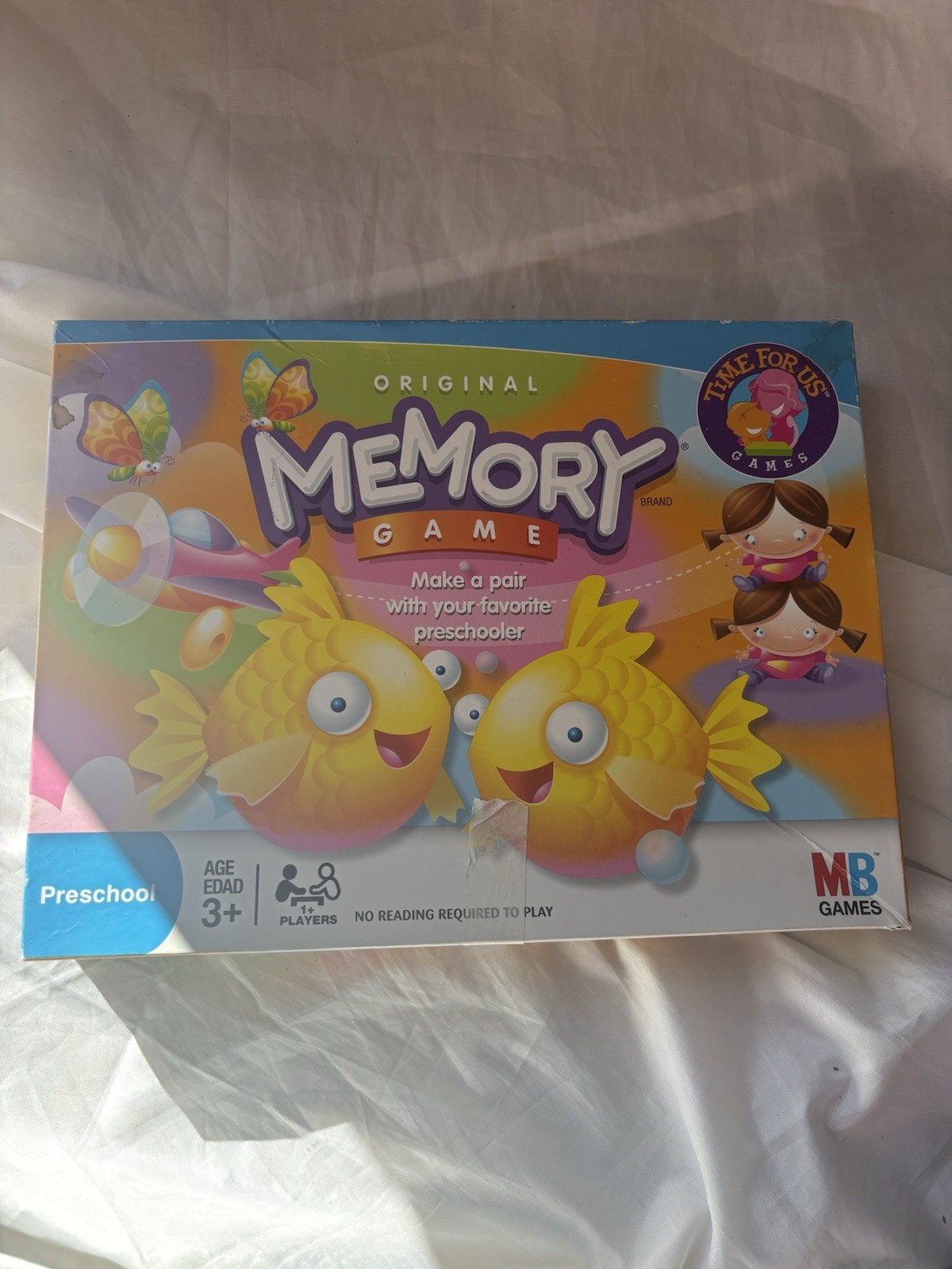 Original Memory Game Hasbro 2007 Complete With 72 Picture Cards And Instructions