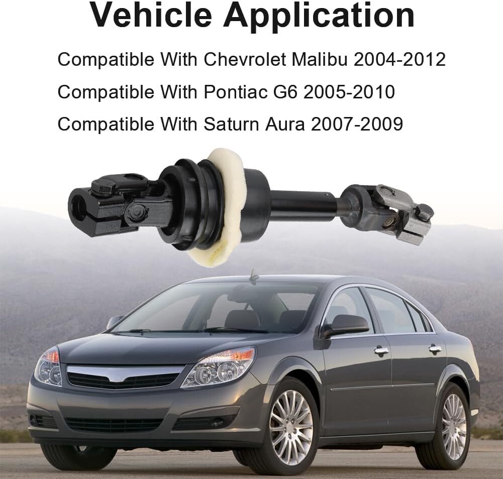Steering Shaft Compatible with Chevrolet Malibu Pontiac G6 Saturn Aura 2004-2012