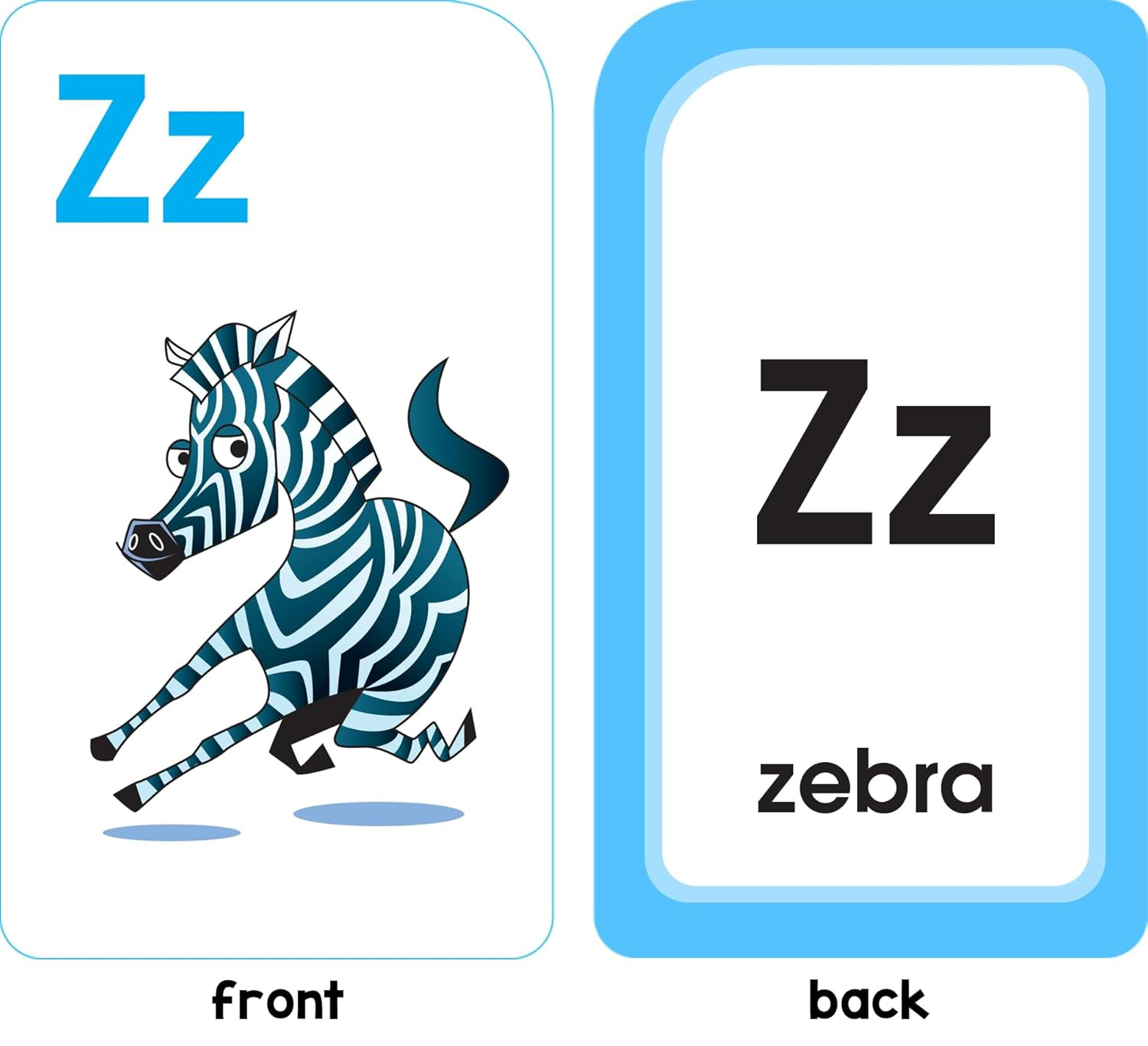 School Zone Alphabet Fun Flash Cards: 56 Cards, Preschool, Kindergarten, Abcs, U