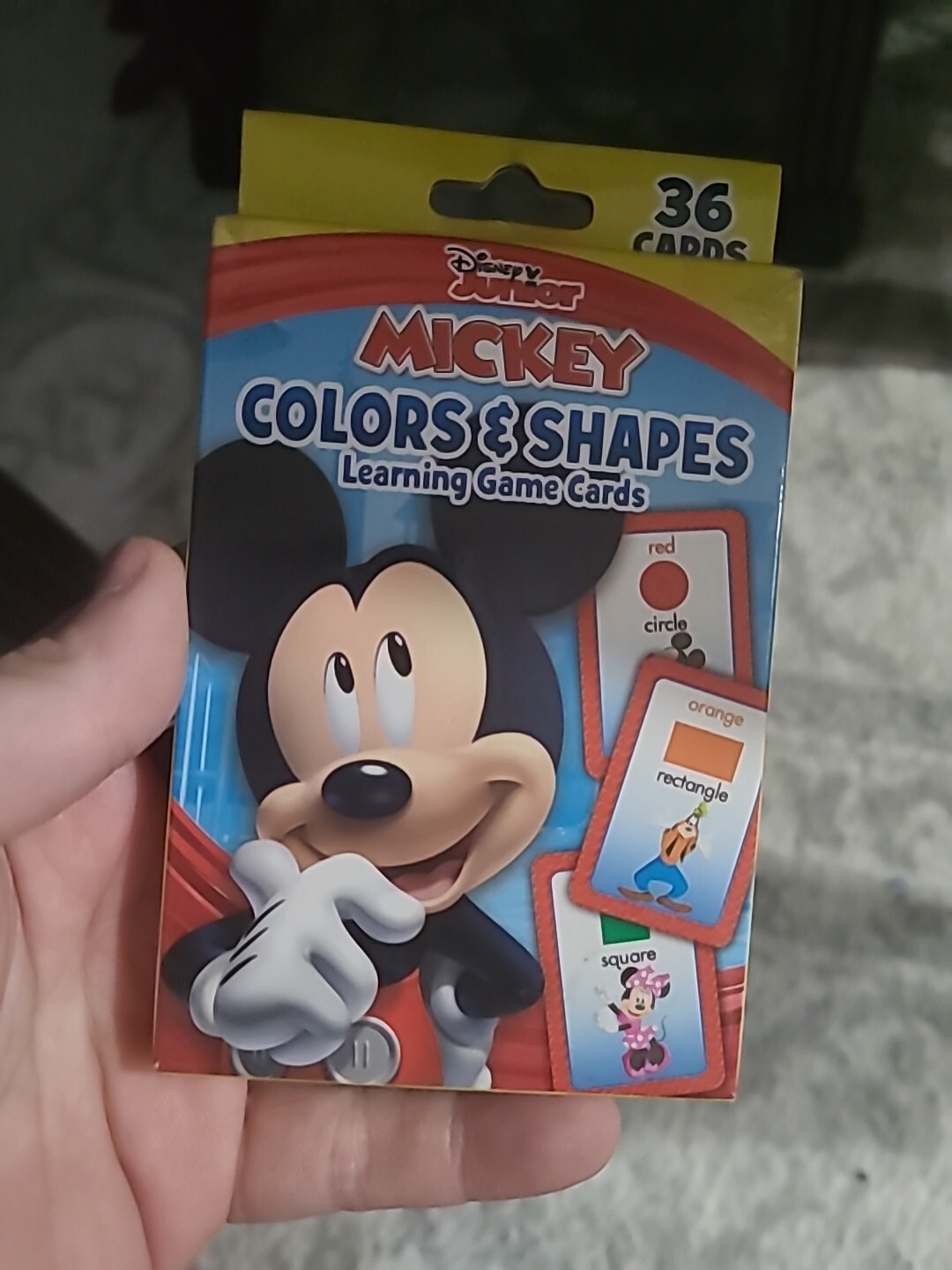 Cards Learning DISNEY MICKEY MOUSE Colors & Shapes Flash Game Deck S2