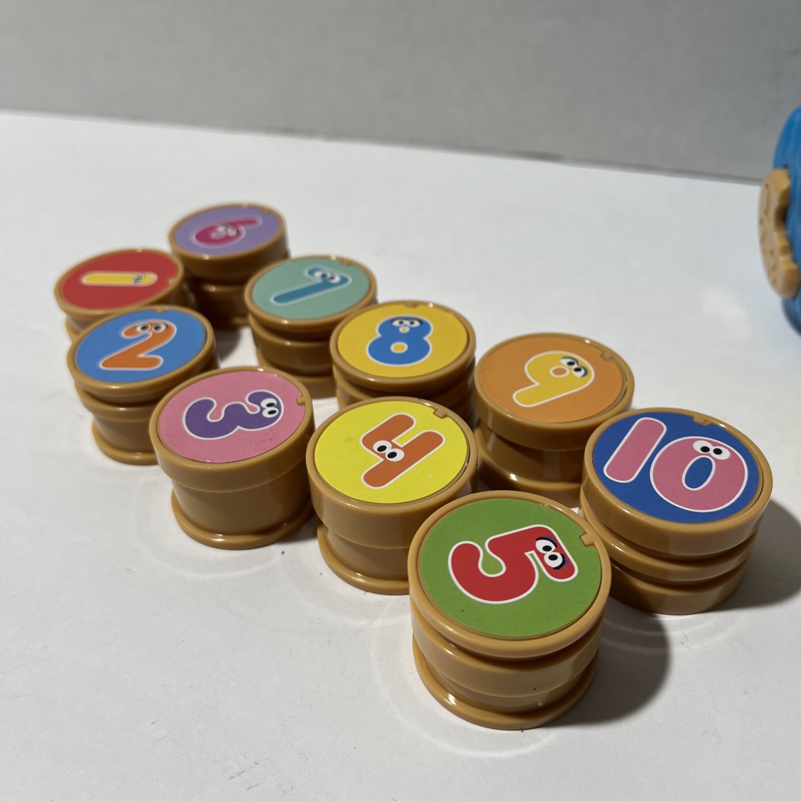 SESAME STREET Cookie Monster Counting Jar Tested Educational Math Learning Toy