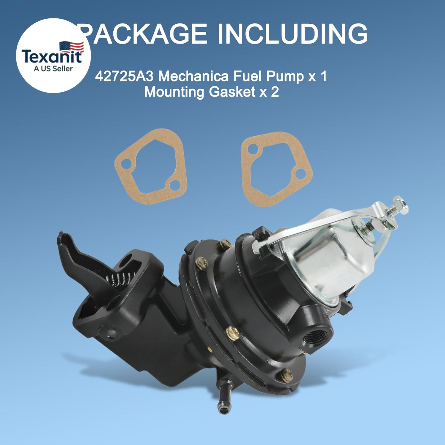 Fuel Pump Mechanical 8M0073435 Replacement for Mercruiser Mercury 120 165 170 18