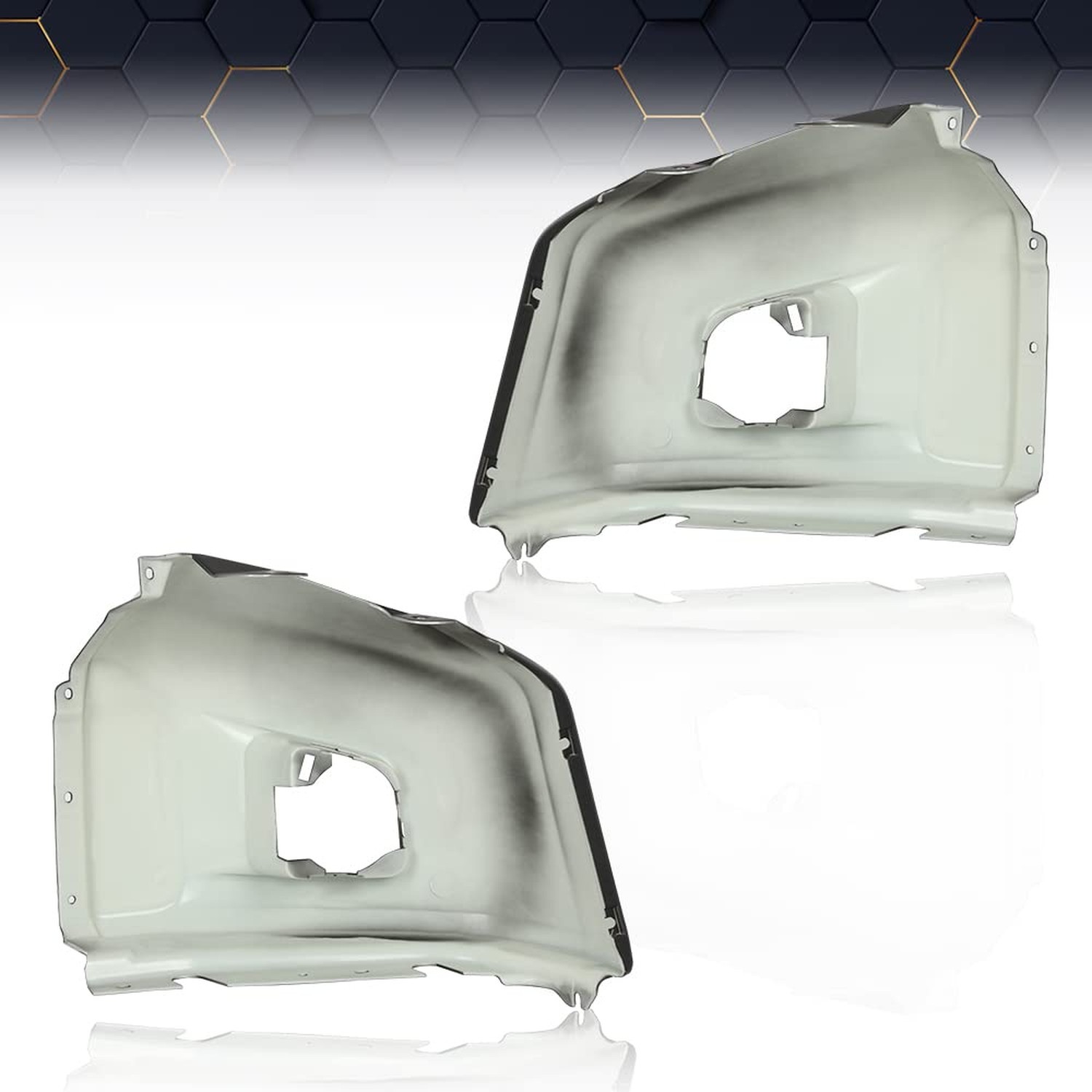 PIT66 Front Bumper End Cap Left and Right Plastic w/o Sensor Holes Compatible…