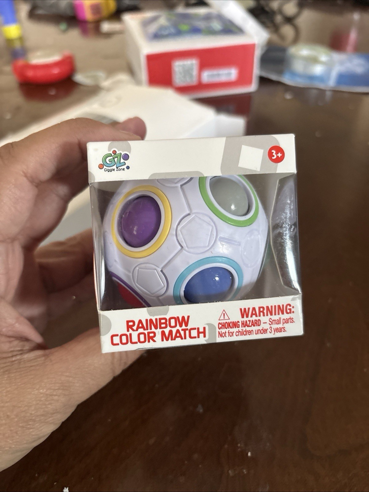 Giggle Zone Rainbow Color Match Puzzle Ball Novelty Toy NEW