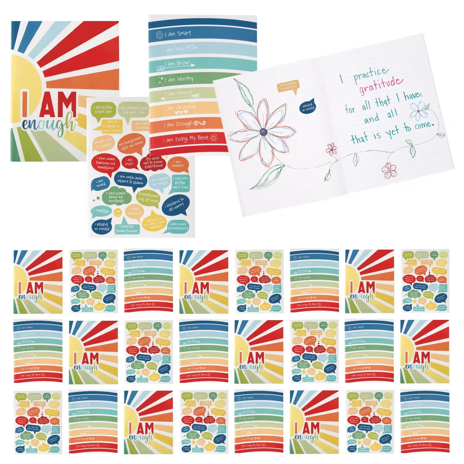 8 1/2″ x 11″ Social Emotional Learning Affirmation Journals – 24 Pc.