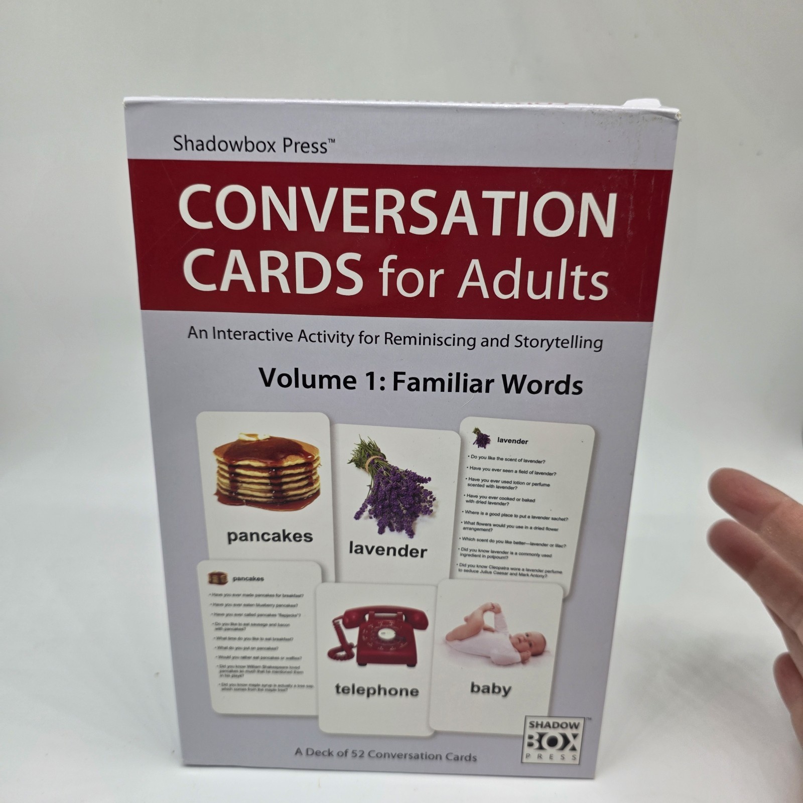 Conversation Flash Cards For Adults, Familiar Words: Dementia Activities Seniors