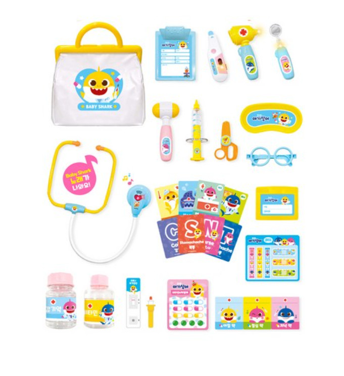 Pinkfong Baby Shark Doctor Bag Hospital Play Medical Kits Nursery Rhymes Kid Toy