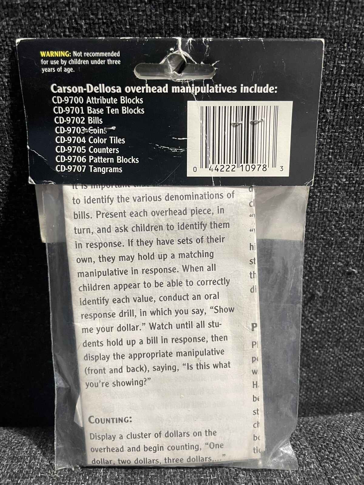 Overhead Bills 24 Set Vintage Activity Guide Carson Dellosa ~ NEW – CD-9702
