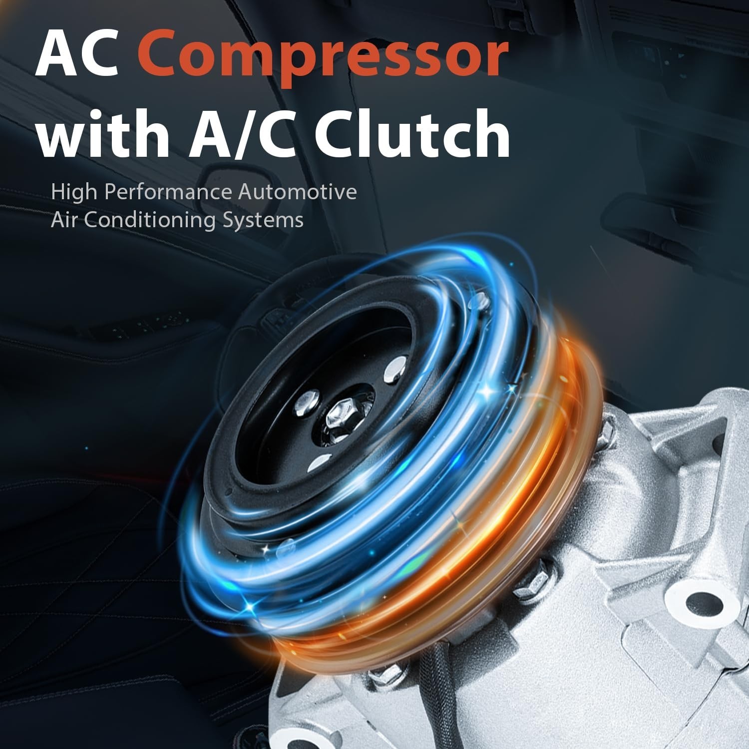 AC Compressor with Clutch Fit for Chevrolet Trax 2013-2022, for Chevrolet Son…