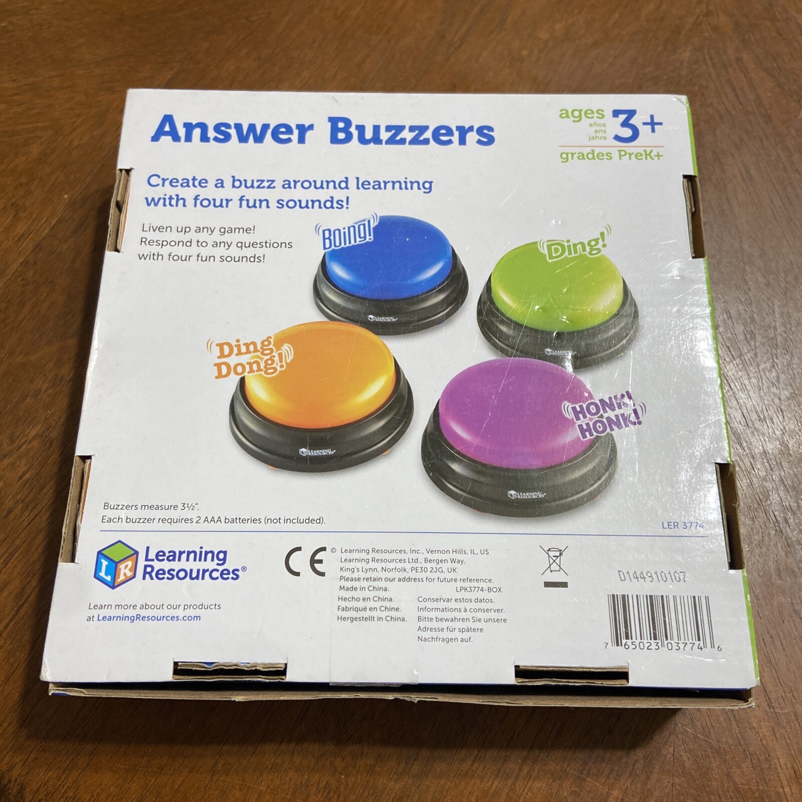 Learning Resources Answer Buzzers, Set of 4 Assorted Colors – Works Great