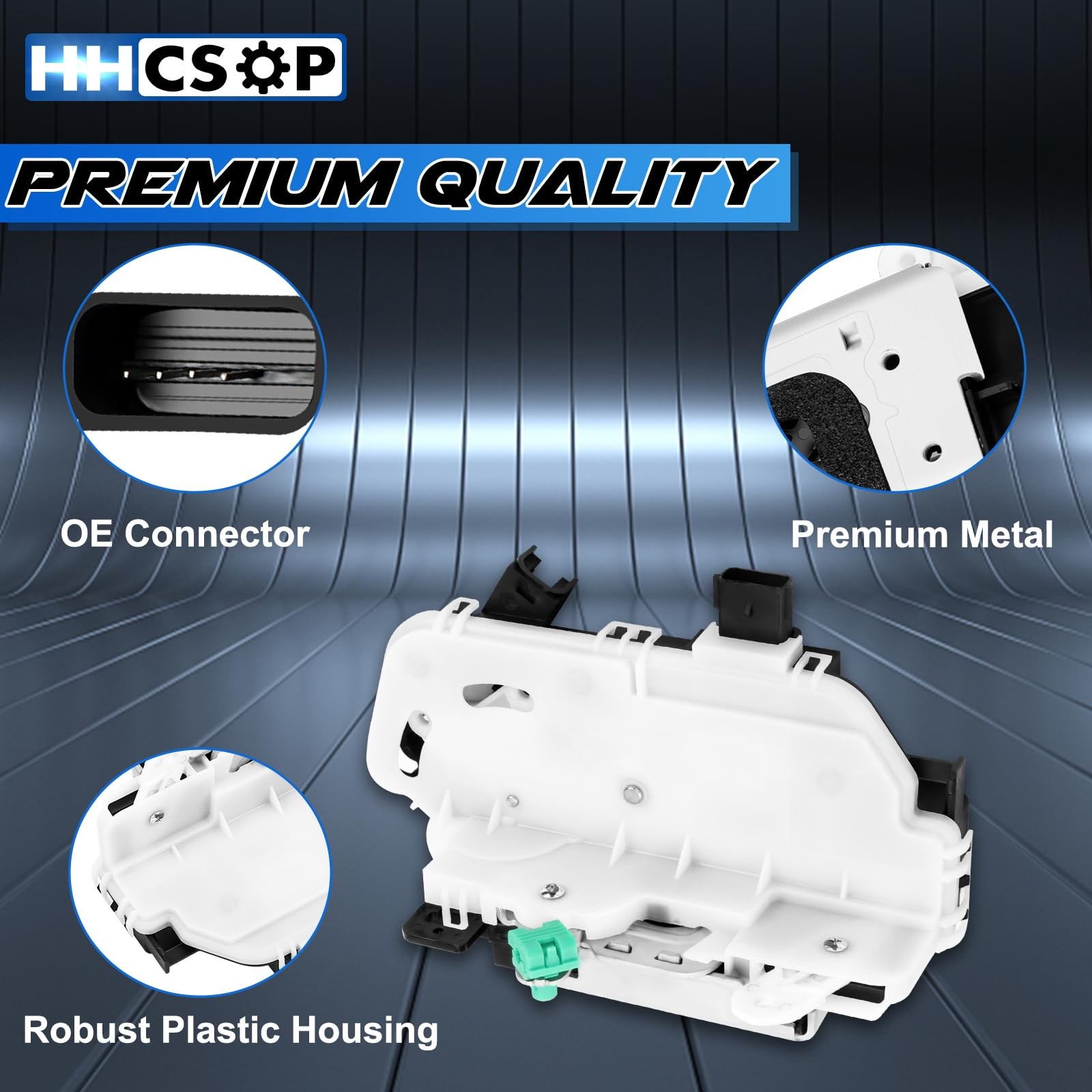 HHCSOP Front Left Driver Side Door Lock Latch Actuator Replacement for White