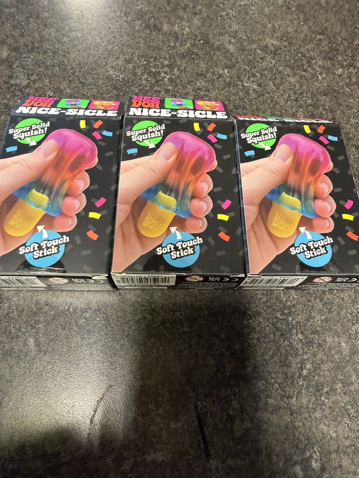 NeeDoh Nice-Sicle Ice Pop- Set of all 3 styles- RARE