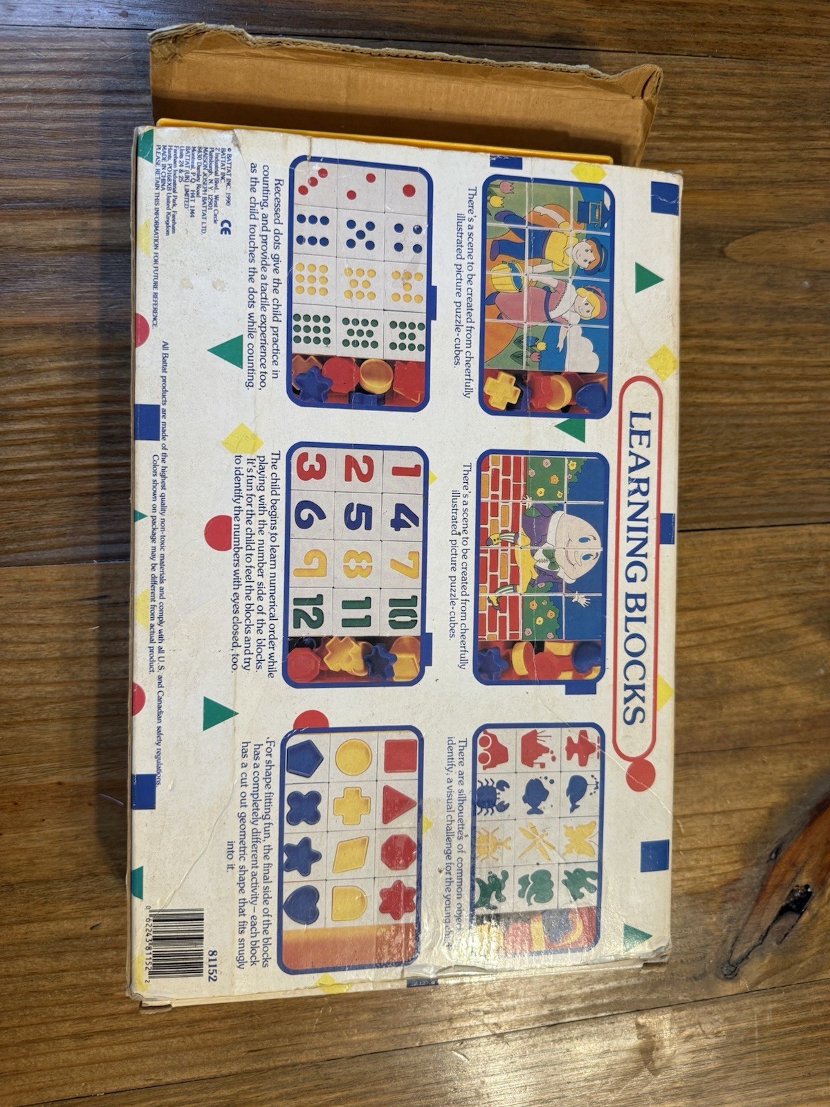 Battat Pre School Learning Blocks 6 Different Activities Puzzles Humpty Dumpty