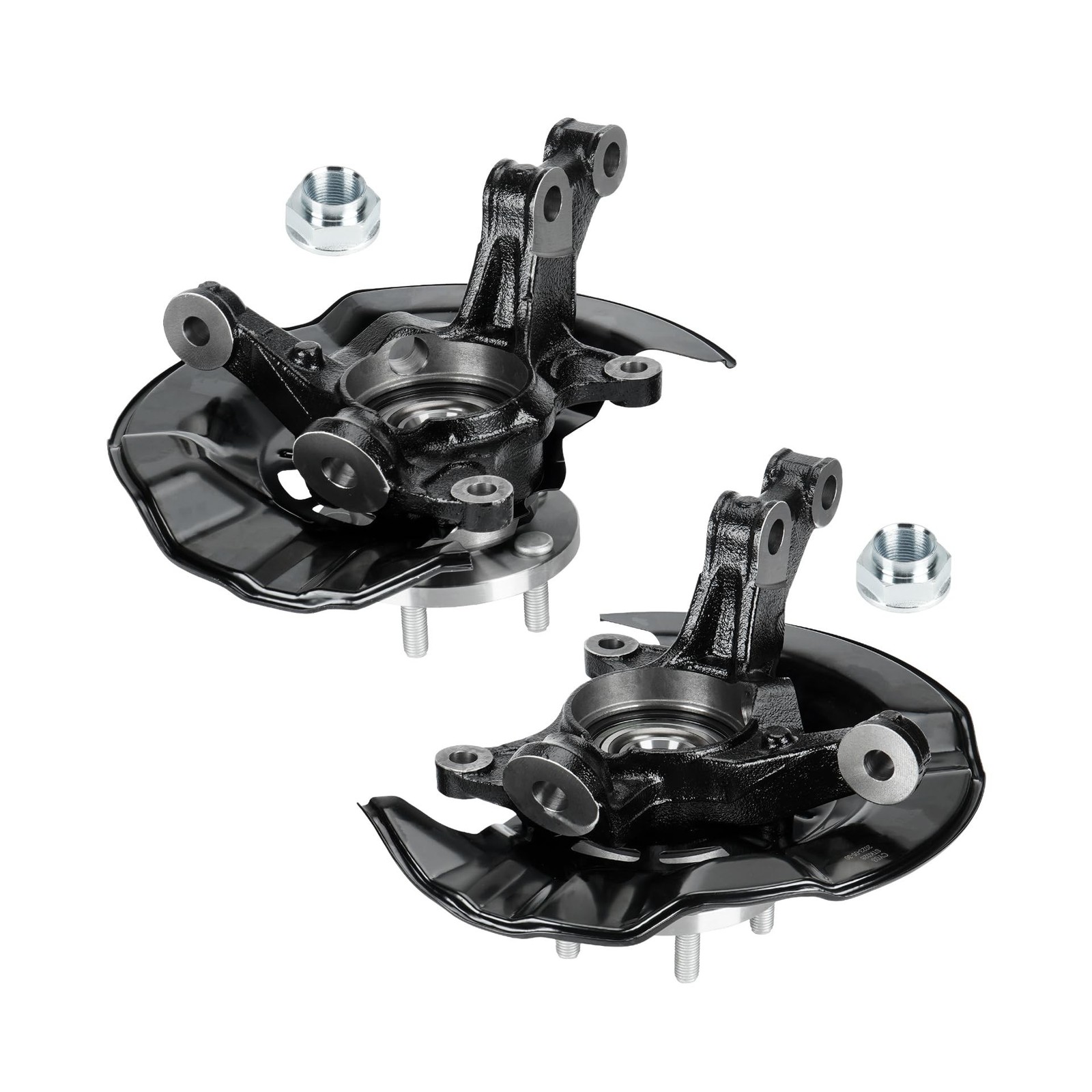 2PCS Front Steering Knuckles & Wheel Bearing Hub Assembly Fit for Coro…