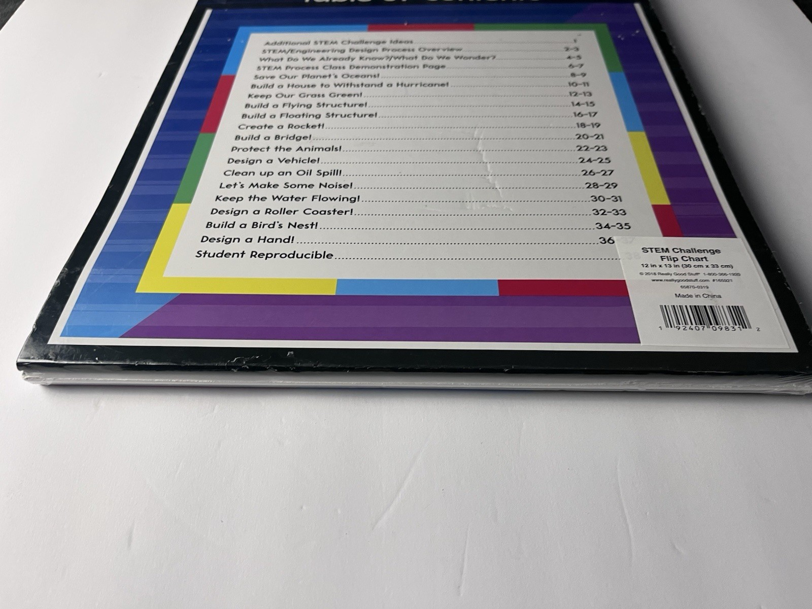 New Really Good Stuff STEM Challenge Flip Chart Classroom Teacher Lesson Guide