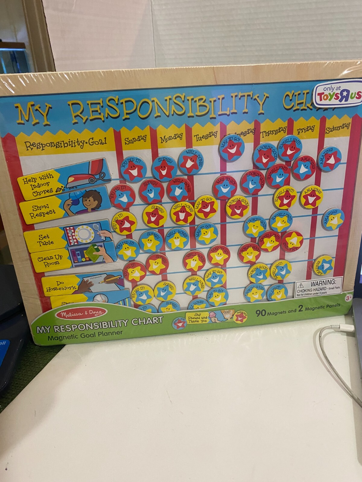 MELISSA & DOUG MY RESPONSIBILITY CHART WEEKLY GOALS & RESPONSIBILITY FOR KIDS