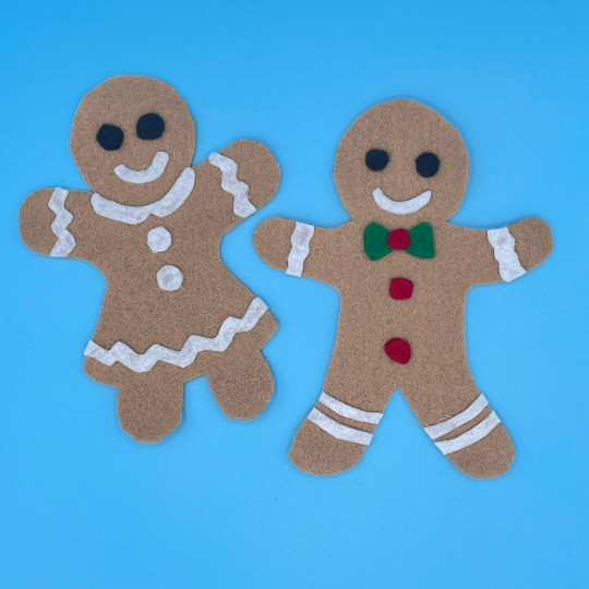 Gingerbread House Felt Board Pieces – Handcrafted Felt Pieces