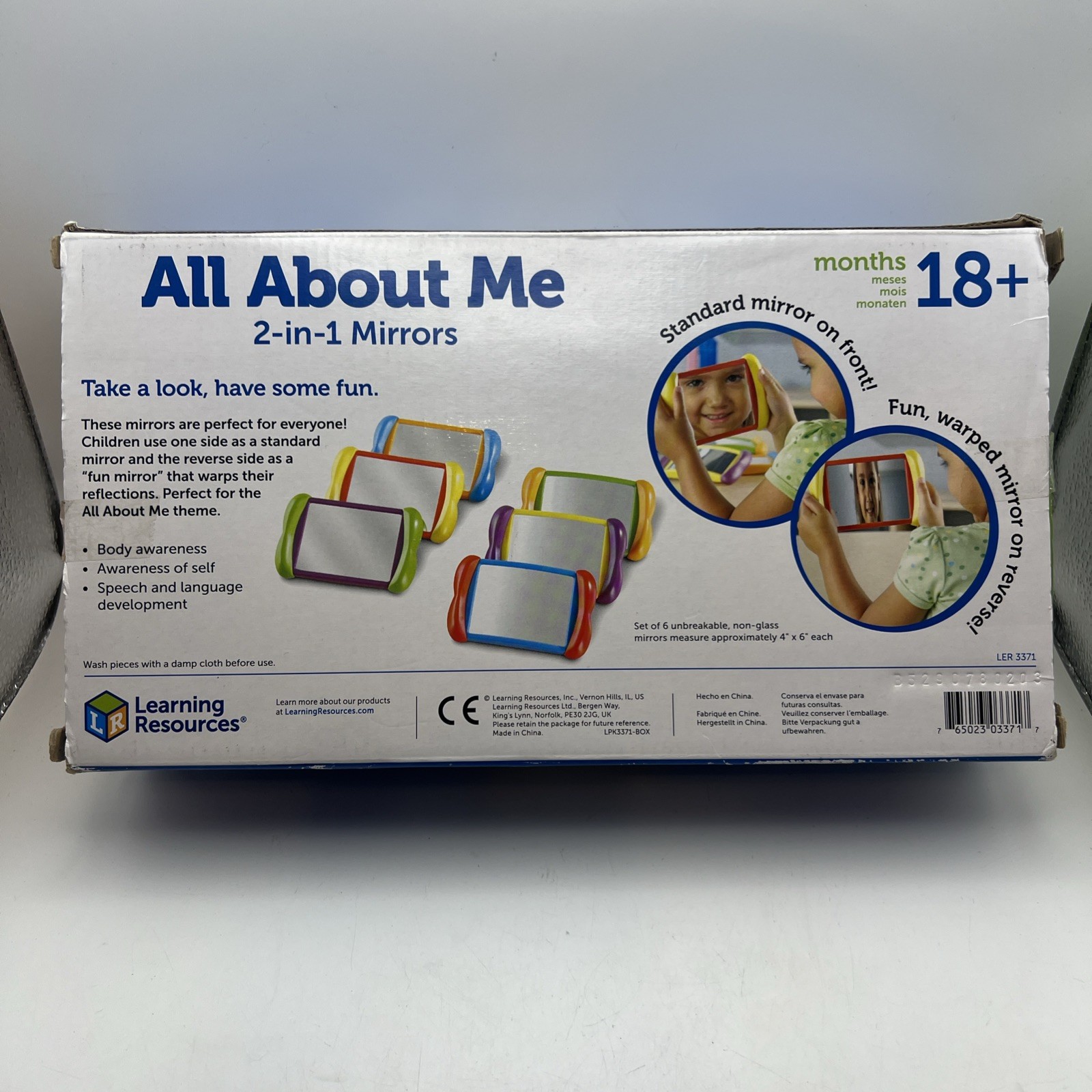 All About Me 2 in 1 Mirrors Sensory Social Learning Toy 18 Months Plus 6 Pcs NEW