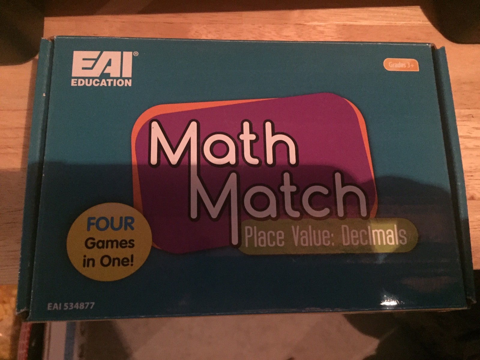 EAI Education Math Match Place Value: Decimals Game Grades 3+