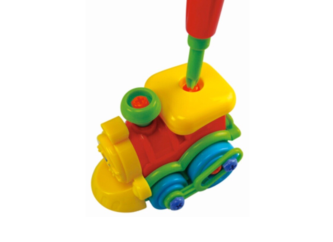 Discovery Toys MOTOR WORKS Take-Apart TRAIN with Tool – Motor & Thinking Skills