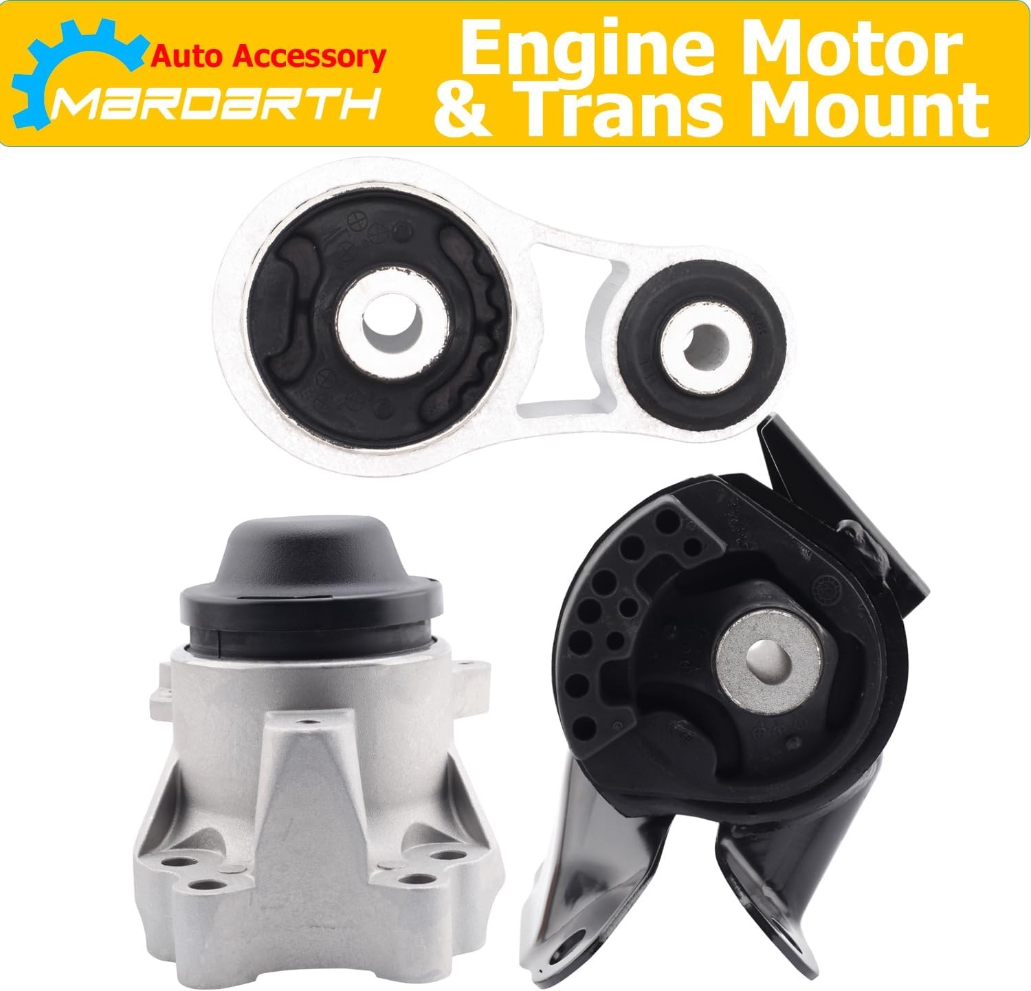 Set of 3 Engine Transmission Mount Mazda CX-9 2010-2012 3.7L AUTO