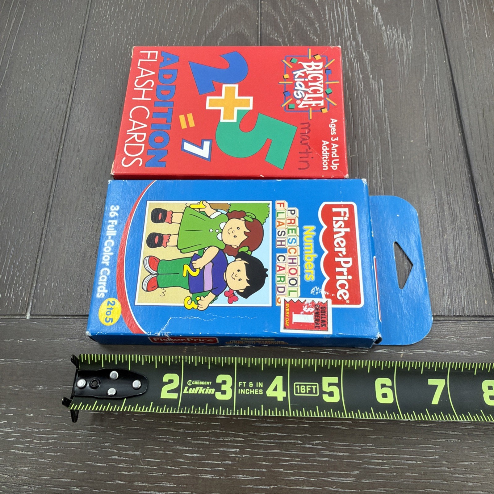 1 Fisher Price Numbers & 1 Bicycle Kids Addition Flash Cards
