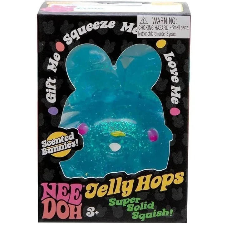 NeeDoh Jelly-Hops Scented Easter Needoh Squish Bunnies Stress Relief Fidget Ball