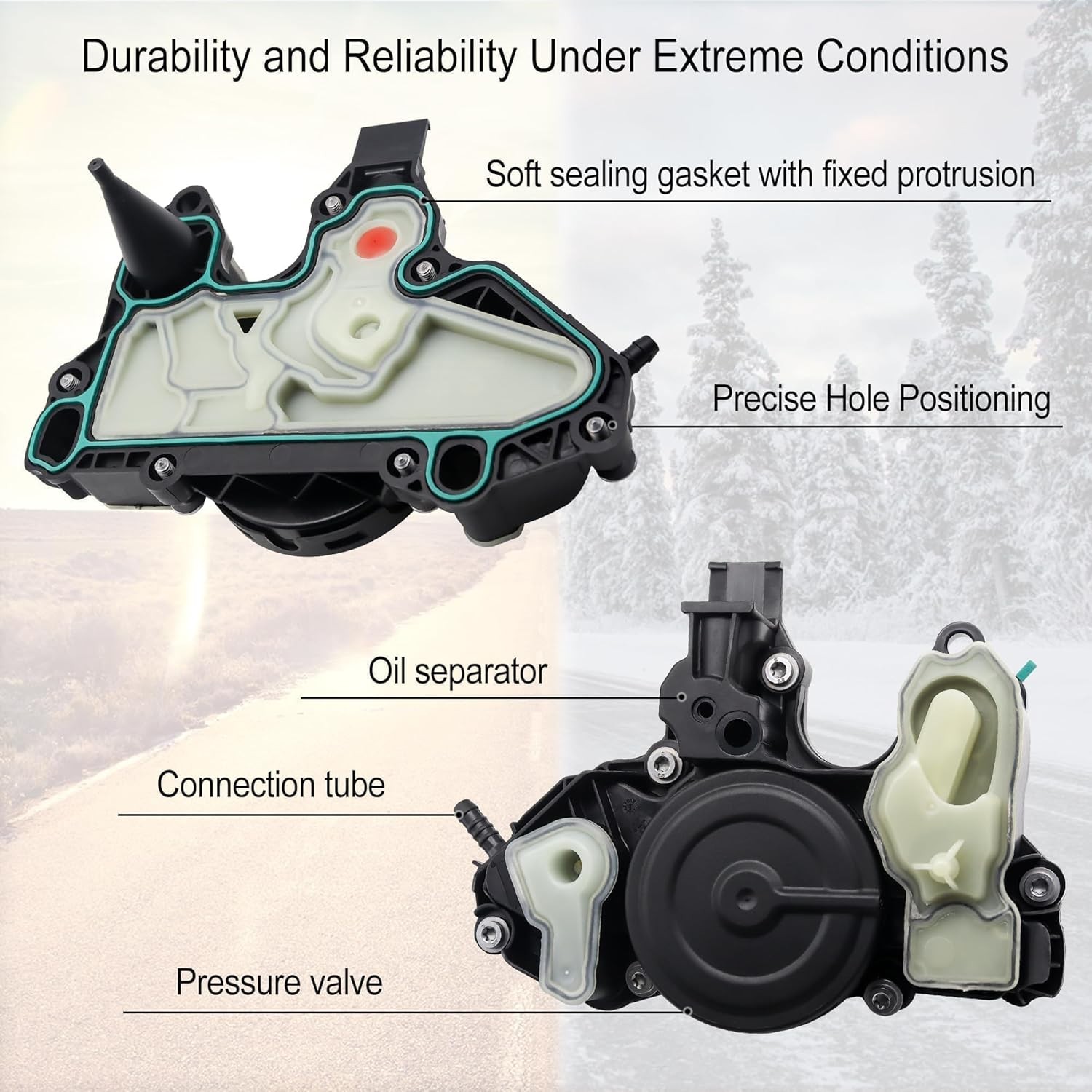 06K103495 PCV Valve Oil Separator Crankcase Vent Valve for Audi A3 A4 VW