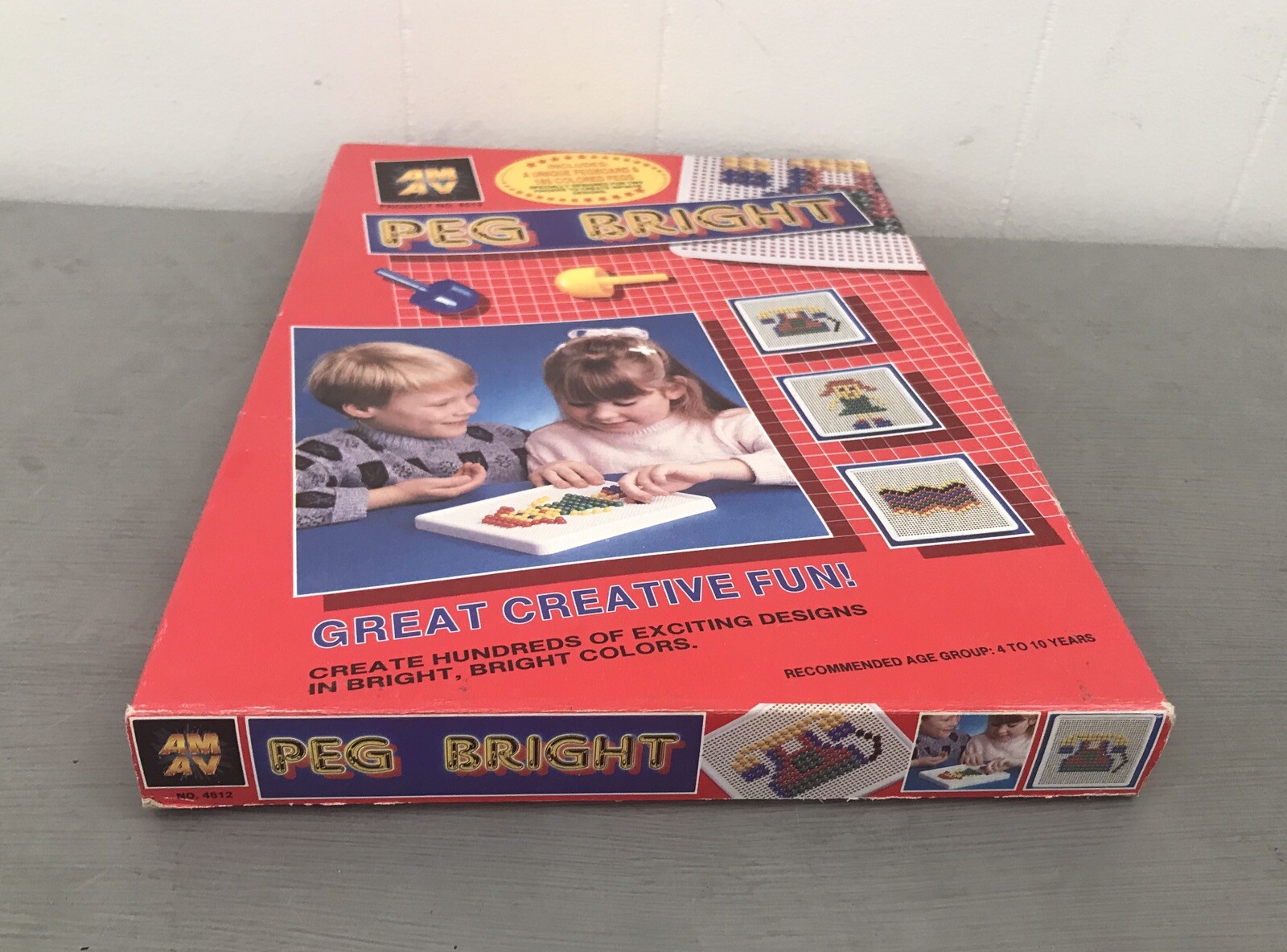 PEG BRIGHT 1988 AMAV #4512 VINTAGE NIB KIDS Great Creative Fun Ages 4-10 Years