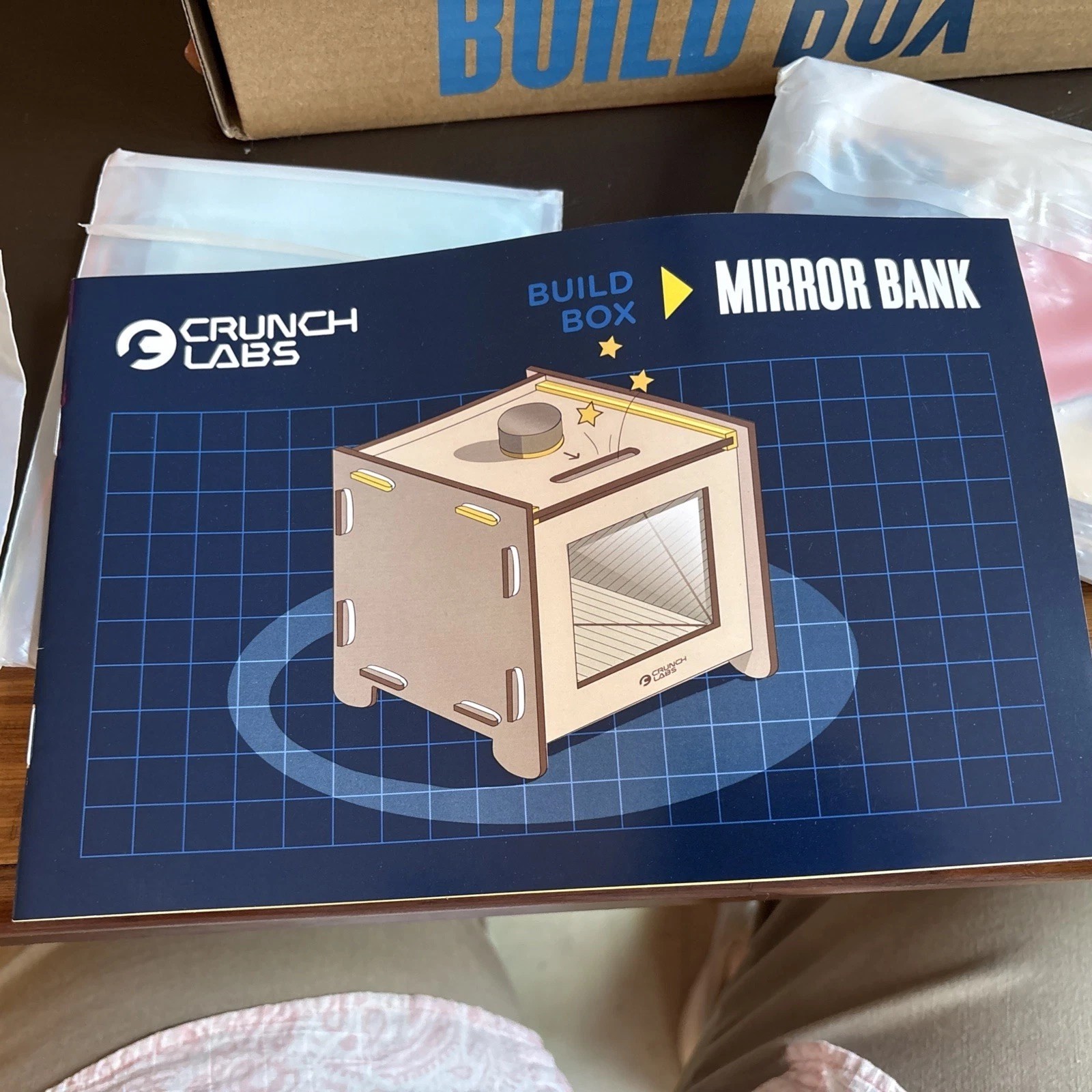 Mark Rober Crunch Labs Build MIRROR BANK Kit STEM New all Bags Sealed Open Box