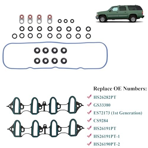 CS9284 Head Gasket Set with Cylinder Head Bolts Kit Compatible with 2002-2011