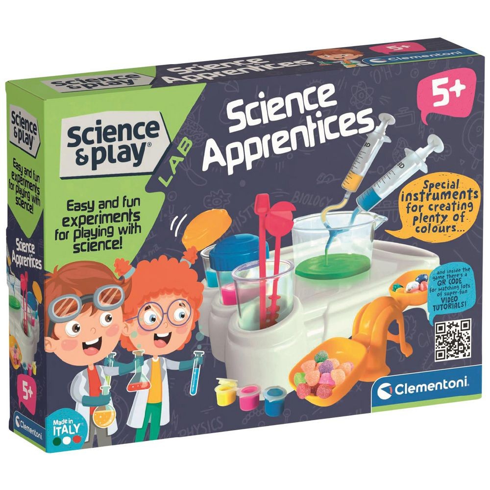 Clementoni Science Apprentices Lab Kit Kids Chemistry Experiment Set Age 5+ NEW