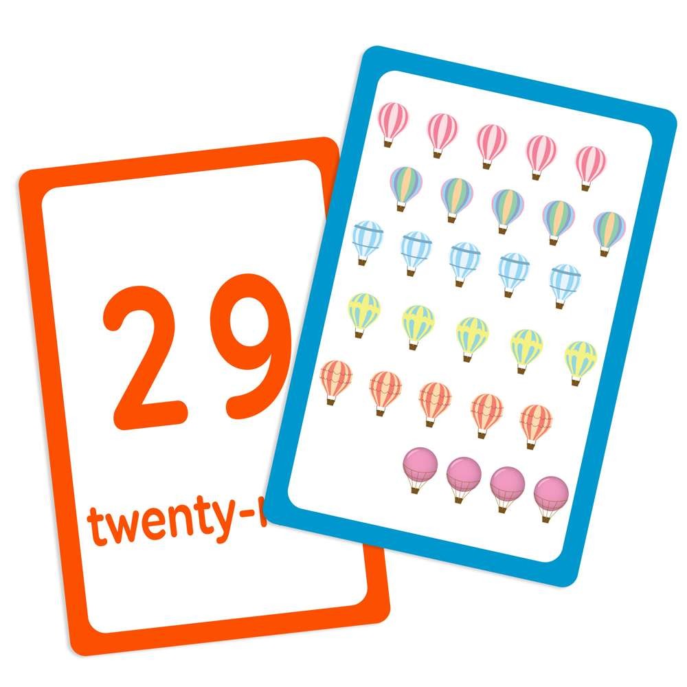 BAZIC Numbers Flash Cards, Picture ABCs Letters (36/Pack), 24-Packs
