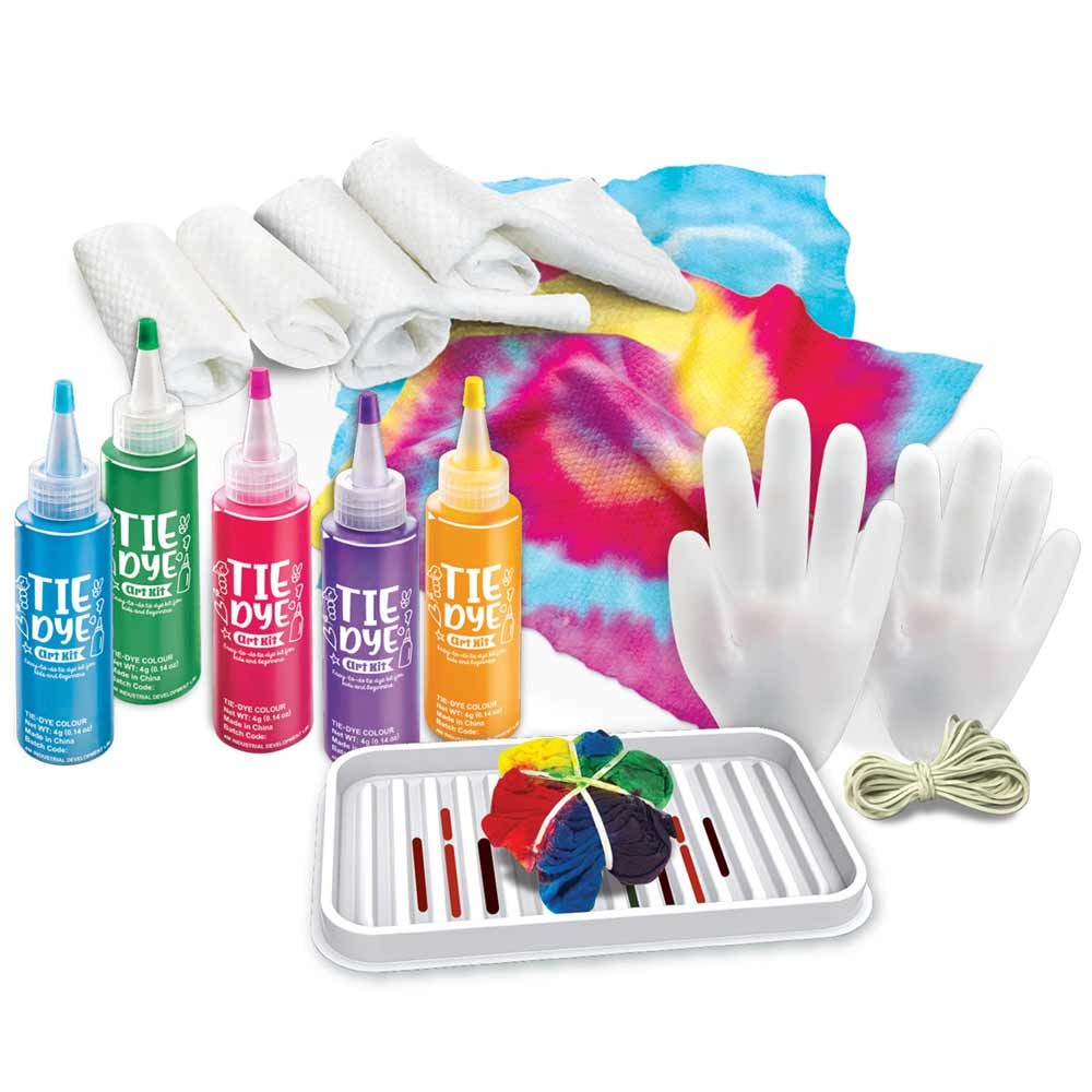Ultimate 4M Tie Dye Art Kit Complete Set with Dyes, Towels & Instructions