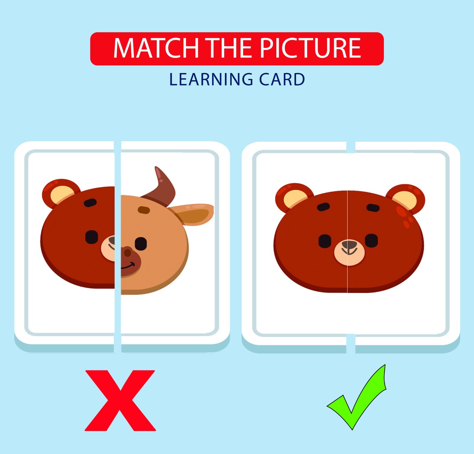 Montessori-Inspired Printable Match the Picture Cards, Educational Learning