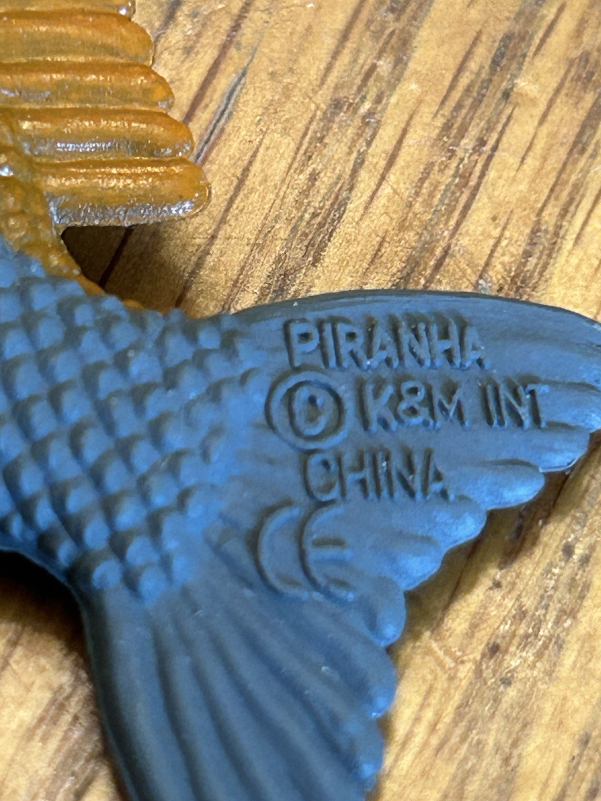 Plastic Piranha Fish 2 1/2-inch toy fish K&M Int Hard Plastic