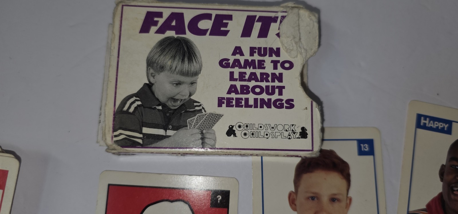 Face It Vintage Emotion Cards Feelings Emotions for Children Therapy Autism