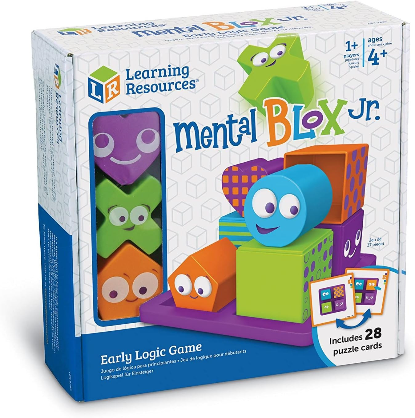 Mental Blox Jr. Early Logic Game – 8 Pieces, Ages 4+ Educational Games for Kids,