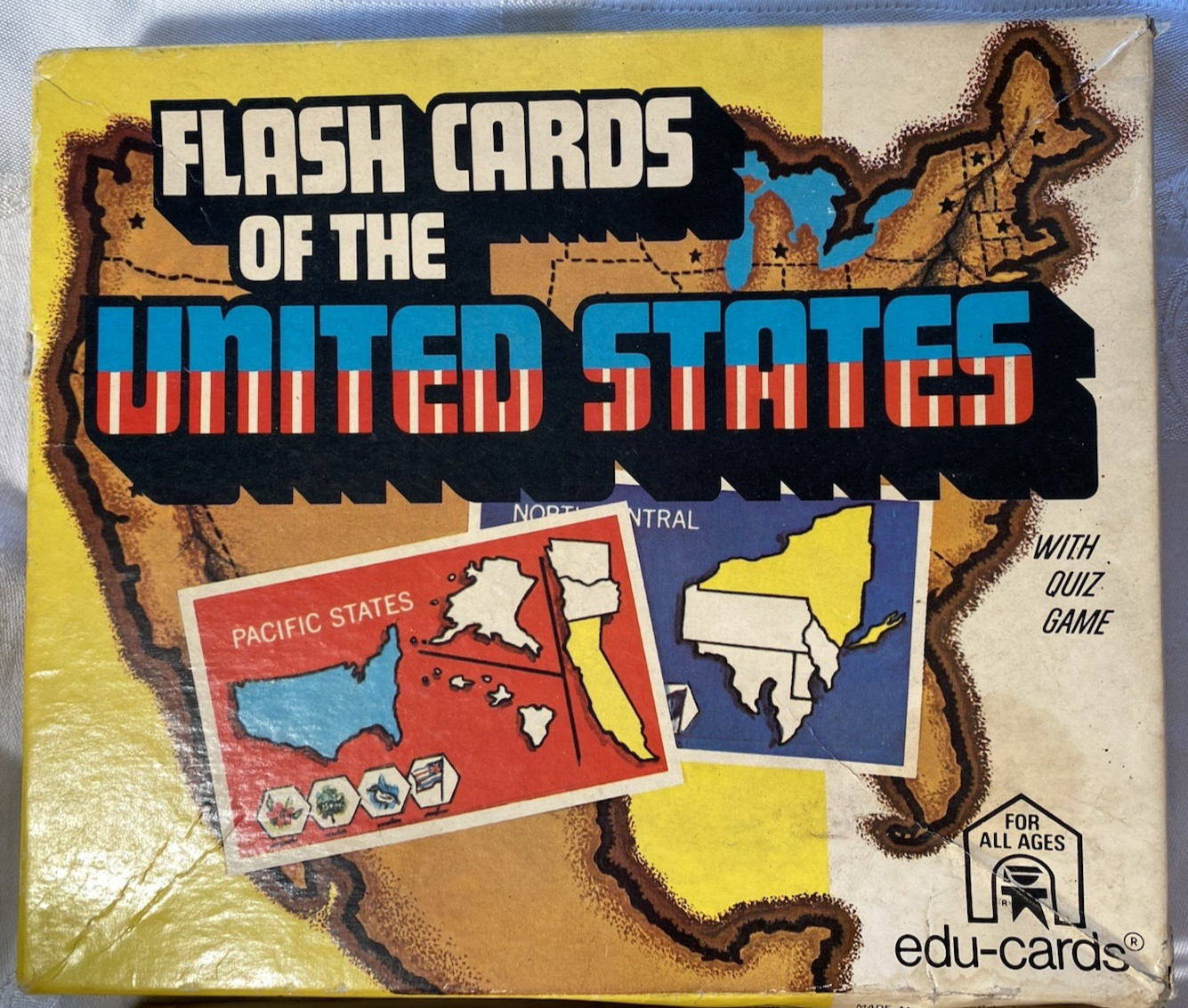 Vintage 1975 Flashcards Of The United States Box Set by Edu-Cards ~ Homeschool