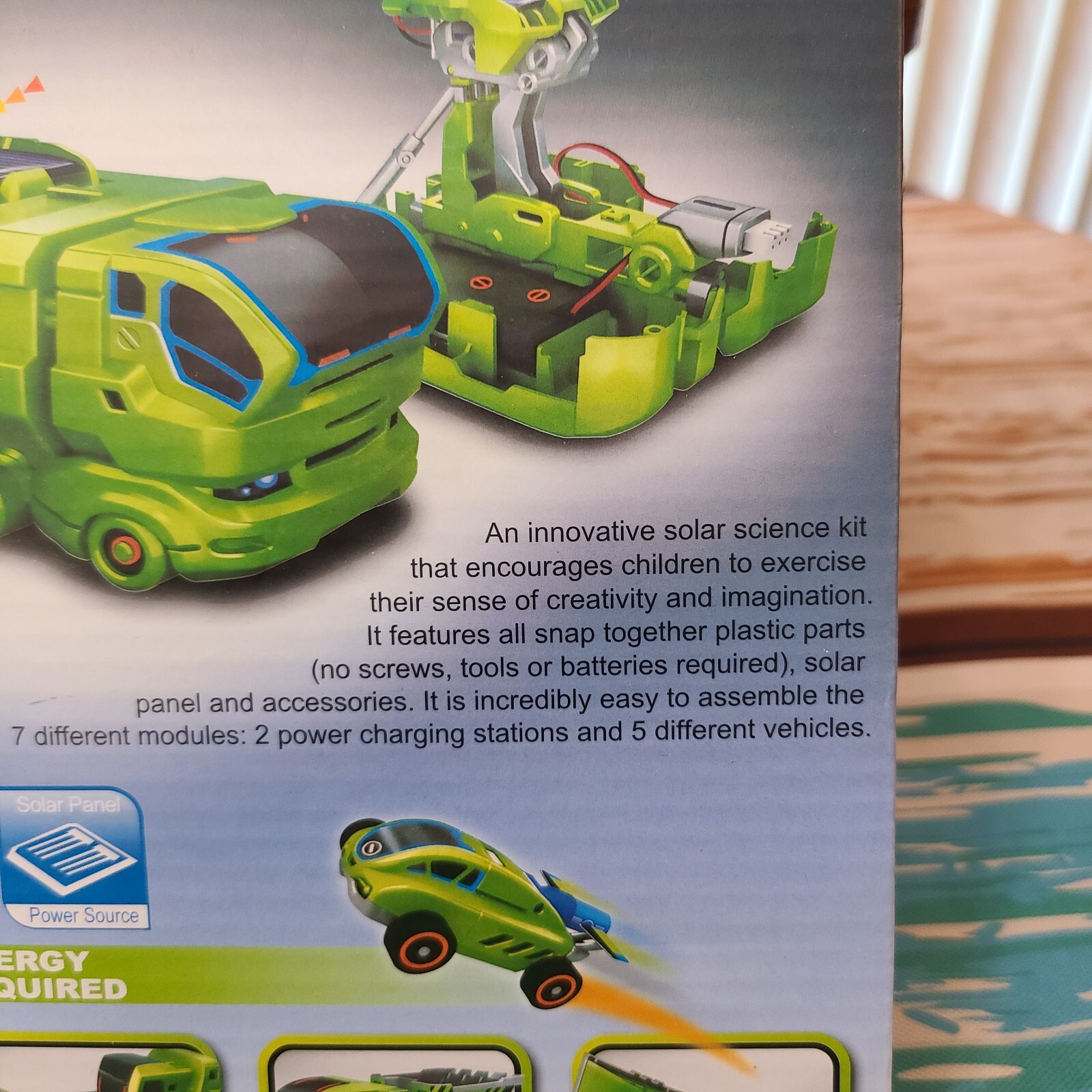 7 in 1 Changeable Solar Equipment Science Kit Fun Educational Toy New Open Box